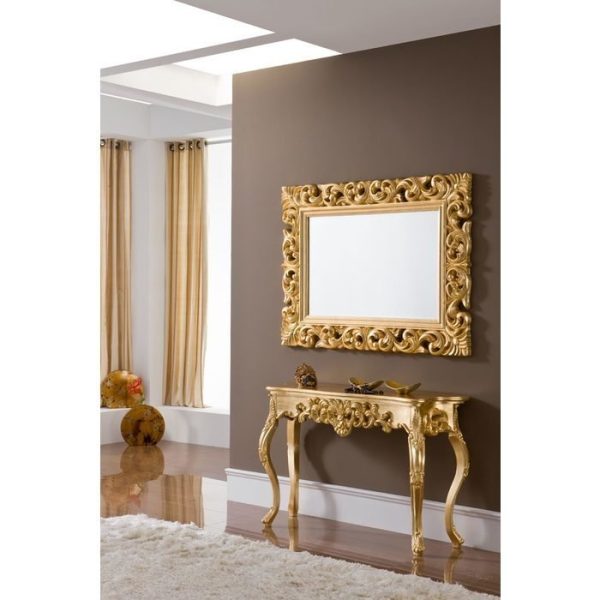 Зеркало DUPEN в резной раме  золото  — изображение 2