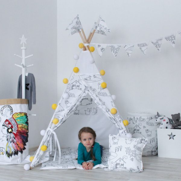 Тканевая корзина-раскраска Painter из 100% хлопка — изображение 10