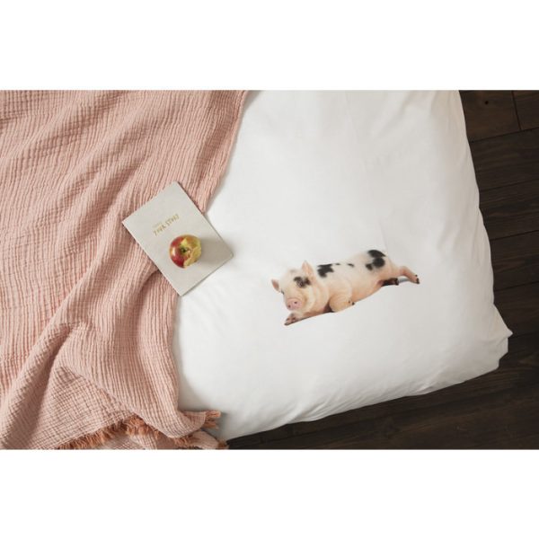 Комплект постельного белья Поросенок белый 200х220 — изображение 4