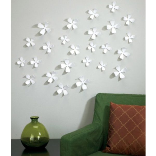 Декор для стен Umbra wallflower 25 элементов белый — изображение 2