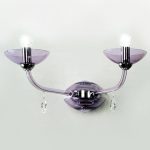 Бра Beby Group DL из муранского стекла дымчато-серого цвета