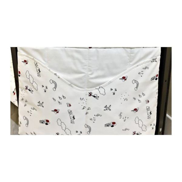 Карман декоративный EllipseFurniture L Белый Вставка Фантазия Красный — изображение 4