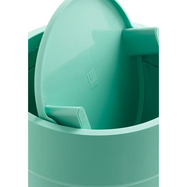 Контейнер мусорный Umbra touch с крышкой морская волна — изображение 4