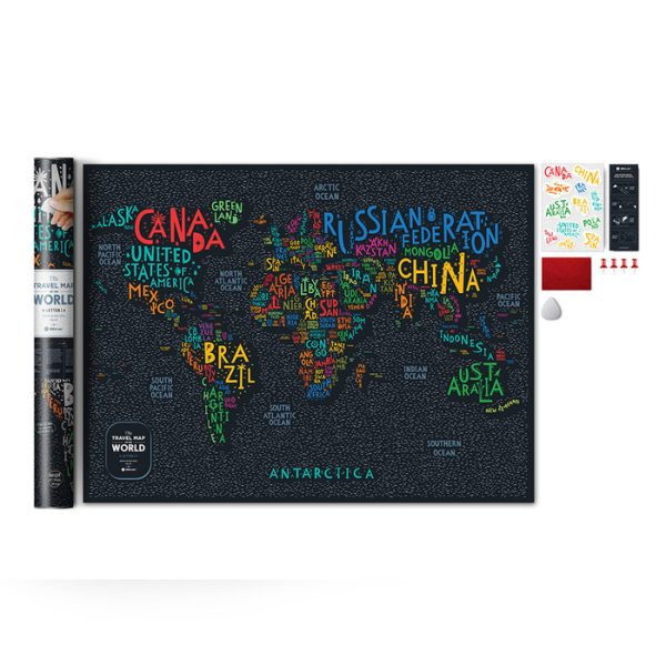 Карта travel map letters world — изображение 22