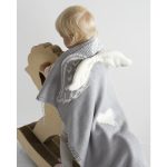 Плед АНГЕЛ 60х90 светло-серый меланж+белый — изображение 2