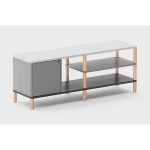 Тумба под ТВ Latitude SAGA SEVER GRADIENT серая