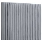 Кровать Mora Велюр Серый 160х200 см — изображение 3