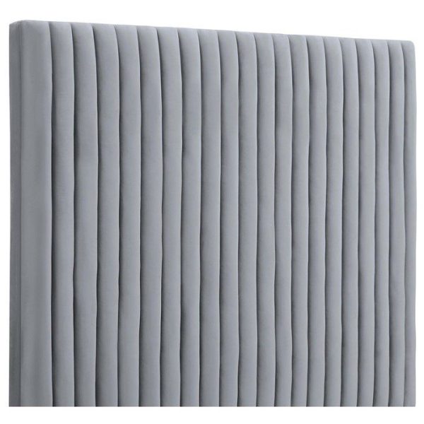 Кровать Mora Велюр Серый 160х200 см — изображение 3