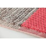 Ковер GAN Plait кораловый  из натуральной шерсти 260х260 см — изображение 4