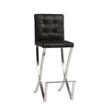 Стул Barcelona Dining Chair Черная Натуральная Кожа