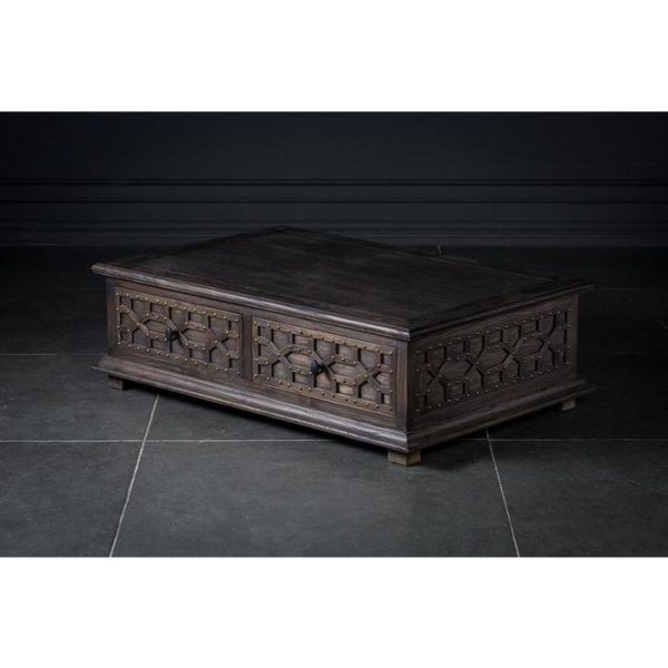 Столик кофейный с ящиками из массива дуба  — изображение 6