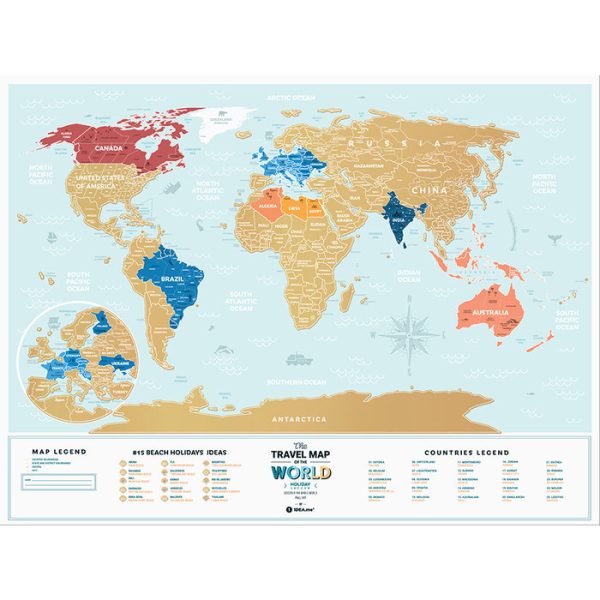 Карта travel map holiday lagoon world — изображение 5