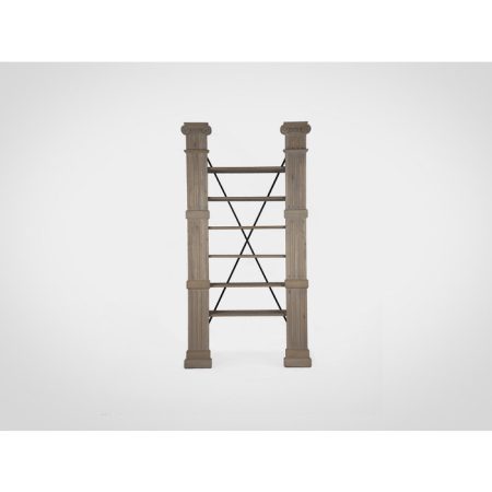 Этажерка из дуба и металла