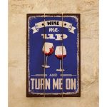 Деревянное панно wine me up