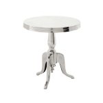 Кофейный столик  Nantucket с круглой столешницей из полированного алюминия