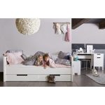 Диван-кровать  JADE SOFABED WHITE UNBRUSHED 90x200см — изображение 4