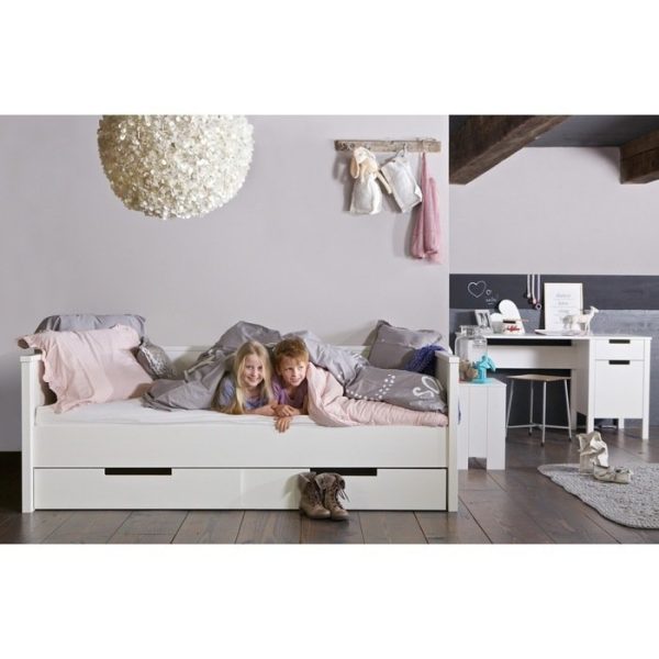 Диван-кровать  JADE SOFABED WHITE UNBRUSHED 90x200см — изображение 4