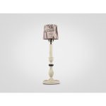 Лампа настольная на резной ножке из дерева махагони