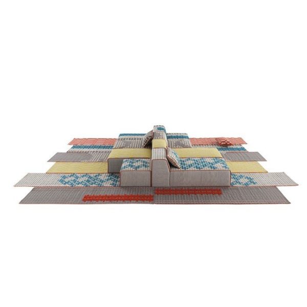 Большой пуф Gan Bandas из натуральной шерсти — изображение 6