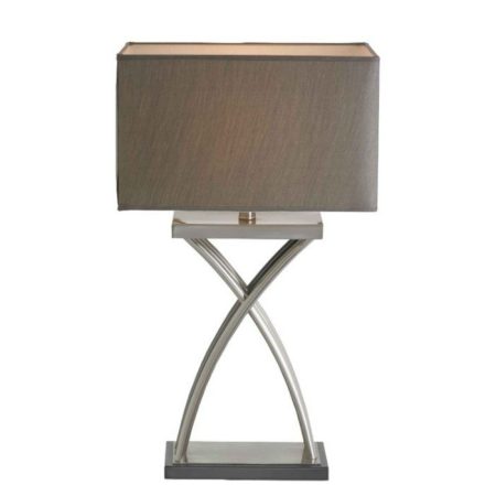 Настольная лампа Kiara с серым абажуром