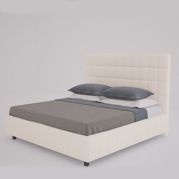 Кровать Shining Modern с мягким изголовьем и прочным деревянным каркасом 200х200 см — изображение 4