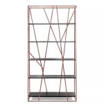 Стеллаж Powell copper дуб черный 