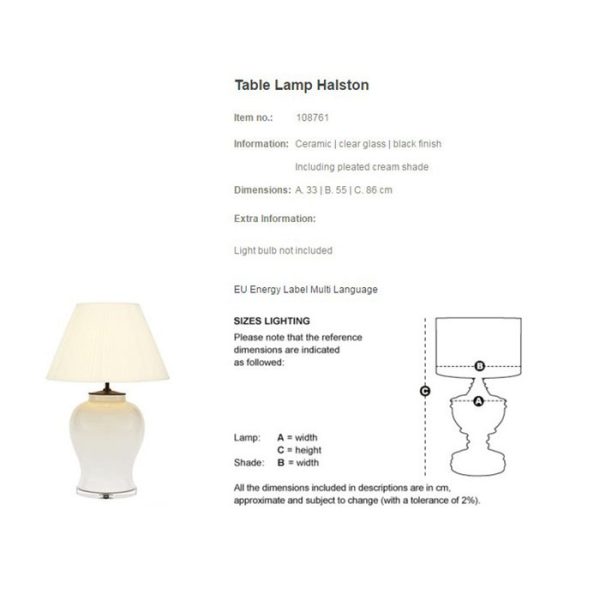 Настольная лампа  Halston — изображение 4