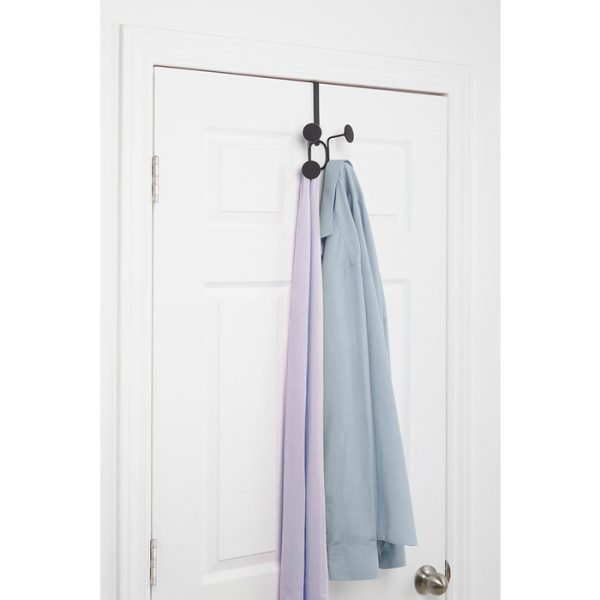 Вешалка надверная на 4 крючка Umbra yook черная — изображение 2