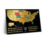 Карта travel map usa black — изображение 6