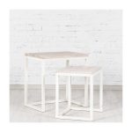 Журнальный столик (2 шт) Industrial с деревянной столешницей — изображение 5