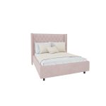 Кровать Wing-2 180x200 см Велюр Пыльная роза