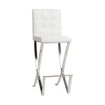 Стул Barcelona Dining Chair Белая Натуральная Кожа