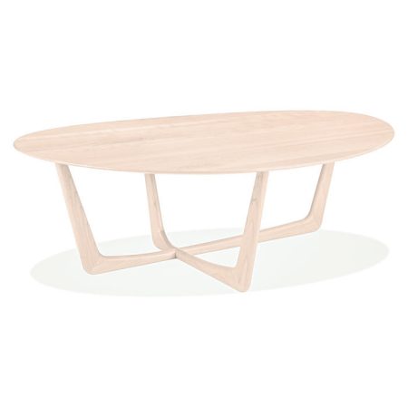 Стол журнальный  Sanders из массива дуба светлый