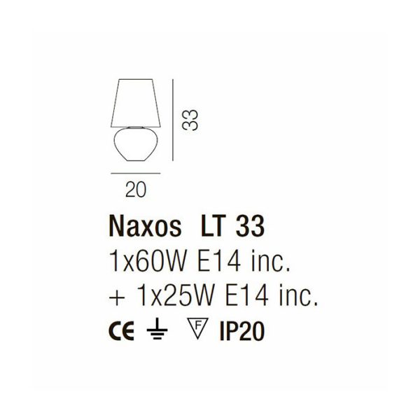 Настольная лампа Vistosi NAXOS из стекла — изображение 3