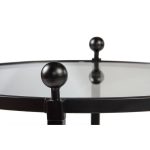 Стол журнальный Glass Plateau из металла и стекла  — изображение 3