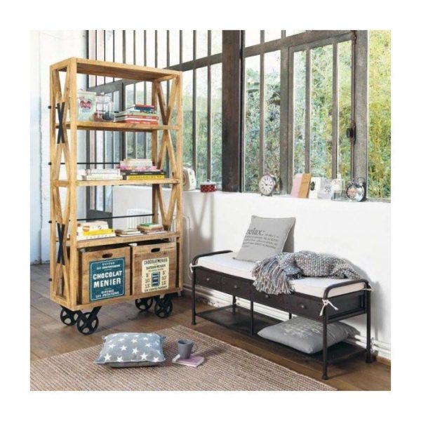  шкаф на колесах в индустриальном стиле MENIER — изображение 6