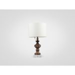 Лампа настольная на декоративной ножке украшенной патиной и старением