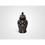 Декоративный керамический кувшин с крышкой