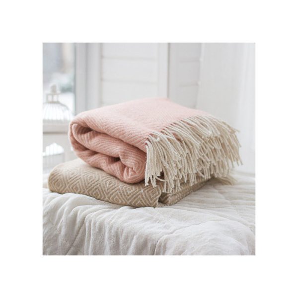 РОЗОВЫЙ ШЕРСТЯНОЙ ПЛЕД — изображение 2