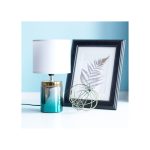 Настольная ЛАМПА С БИРЮЗОВЫМ ОСНОВАНИЕМ