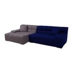 Диван Tufty-Time Sofa серо-синяя шерсть, коричневый — изображение 4