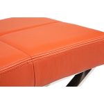  Табурет Aster X Stool Оранжевая Кожа Класса Премиум — изображение 2