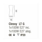 Настольная лампа Vistosi CLESSY из стекла — изображение 3