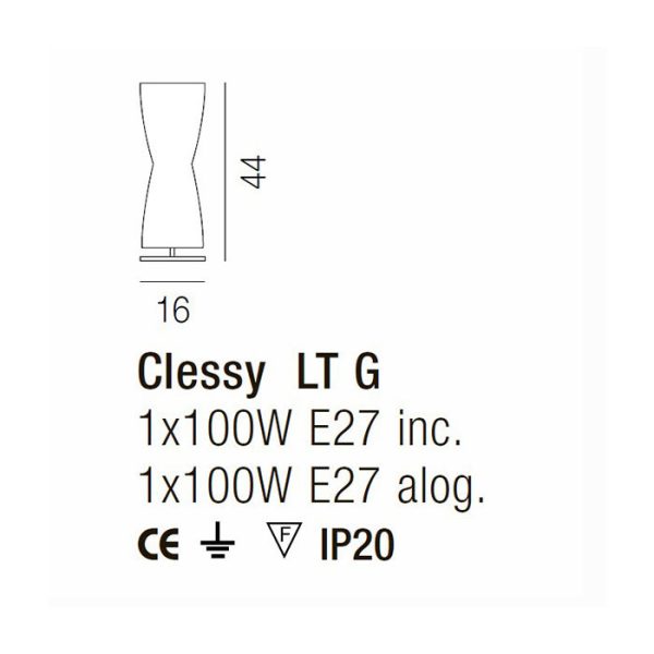 Настольная лампа Vistosi CLESSY из стекла — изображение 3