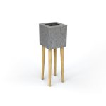 Кашпо fineobject Mass серого цвета
