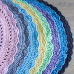 Вязаный коврик Графит 100 см — изображение 5