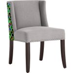 СТУЛ С МЯГКОЙ ОБИВКОЙ  Lizard серый