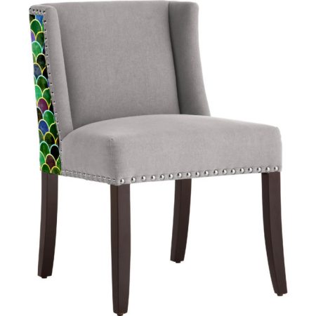 СТУЛ С МЯГКОЙ ОБИВКОЙ  Lizard серый