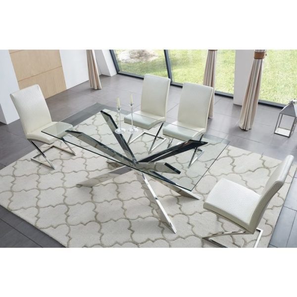 2240product_gallery_photo_23eb0d5a-ca6a-4812-b4e1-bf6455e5b6e5.jpg Стол на металлическом каркасе с прямоугольной стеклянной столешницей — изображение 2