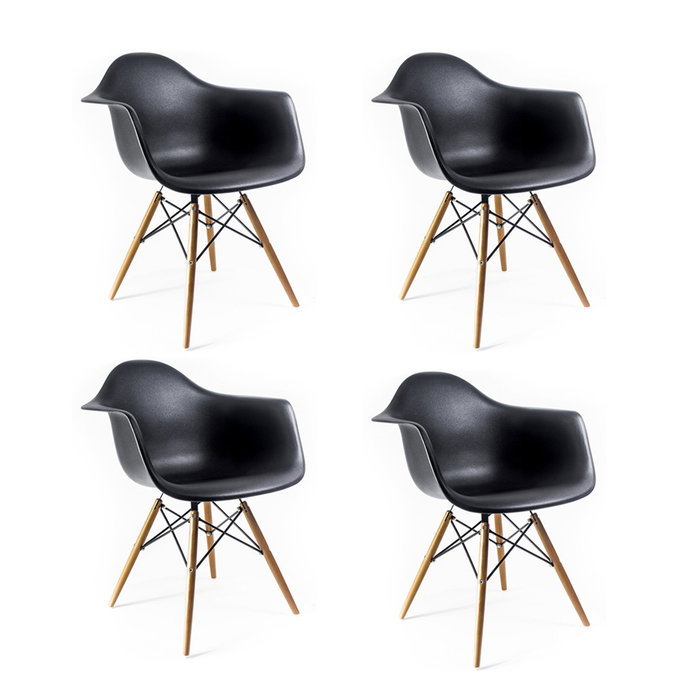 Набор из 4-х стульев на деревянных ножках фото и цена, купить